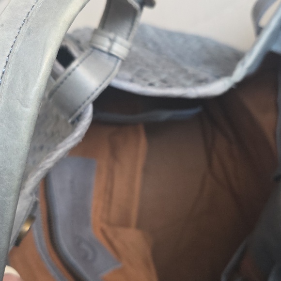 Valentina Gray Woven 100% Leather Bag. Made In Italy - Picture 11 of 13